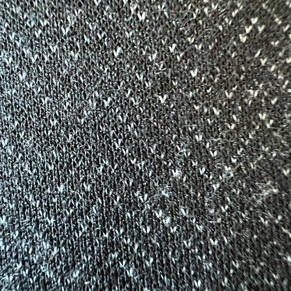 LOFT Dark Grey Micro Chevron Print Wide Leg Cropped Pants - Picture 4 of 11